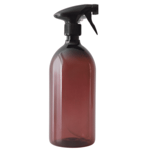 Sprayflaske i brun. 1000 ml. plastflaske eller 500 ml. plastflaske