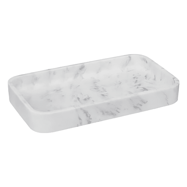 fad med marmorlook i polyresin. Perfekt til sæber, smykker, bølger mm.