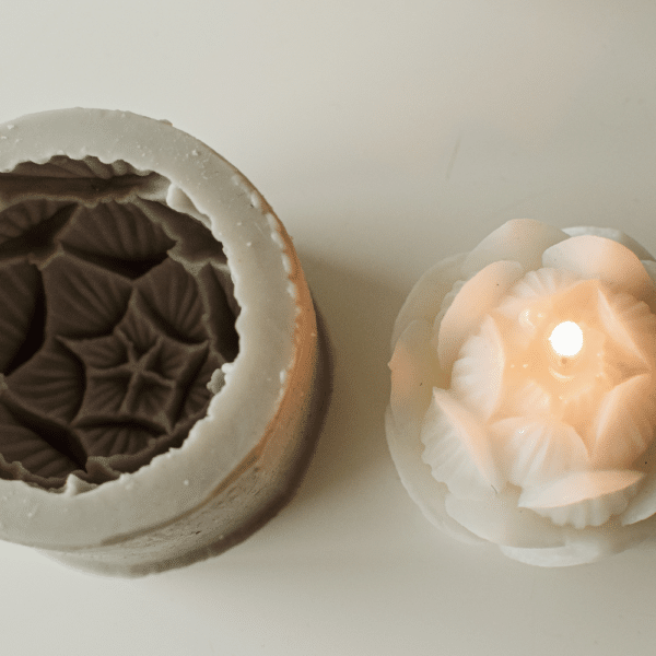 Støbeform til lotusblomst. Silikoneform