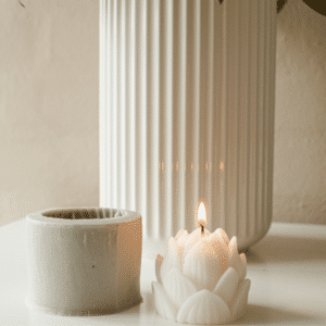 Støbeform til lotusblomst. Silikoneform
