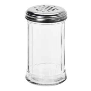 Sukkerstrøer med huller i glas