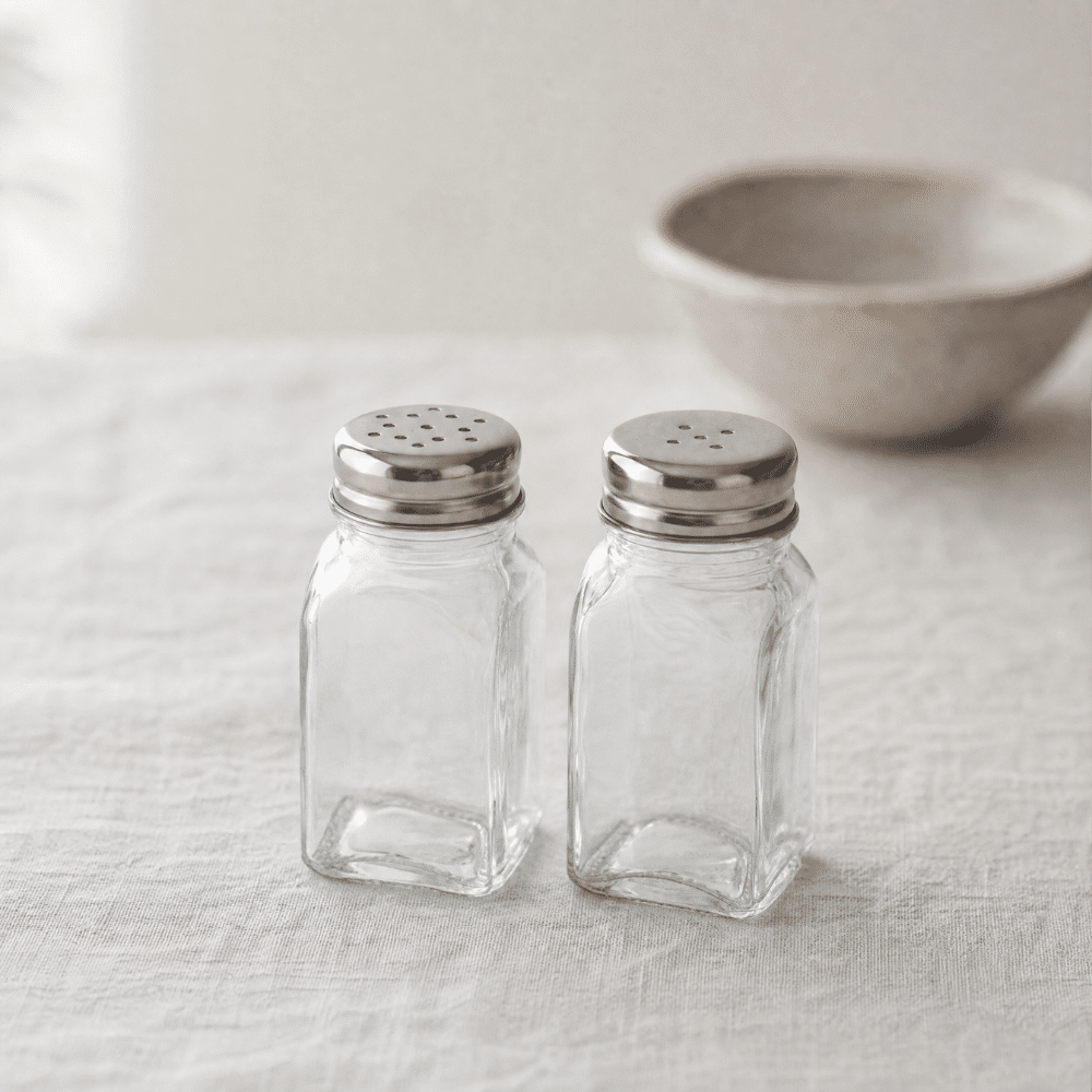 dekorativt salt og peber sæt | Glasbeholdere til salt peber og tørre krydderier i køkkenet