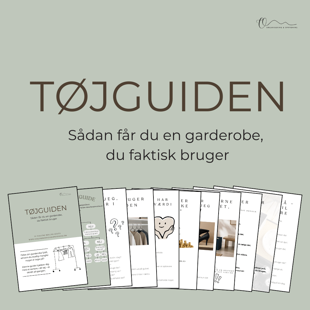 Step by step guide - tøjsortering forside | Tøjguiden - sådan får du en garderobe du faktisk bruger!